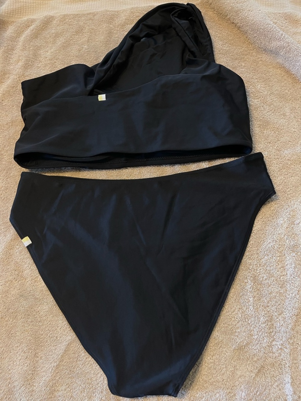 Summersalt Sidestroke One-Shoulder Black Women’s Bikini Set Size 12 - Picture 4 of 7